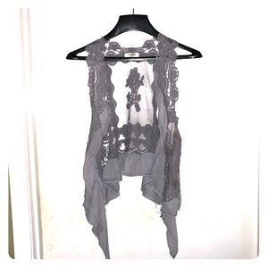 Sheer Lace Vest